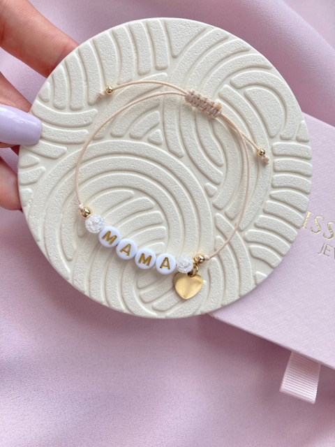 Bransoletka na sznurku z napisem, ZAWIESZKA do wyboru