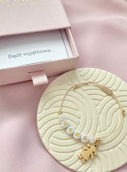 Bransoletka na sznurku z napisem, ZAWIESZKA do wyboru