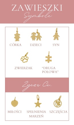 WYJĄTKOWE SYMBOLE - Stwórz własną bransoletkę RÓŻ