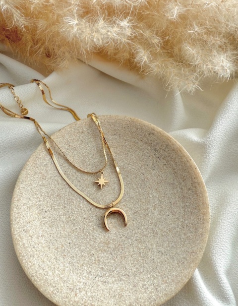 Podwójny łańcuszek ze stali szlachetnej LUNA