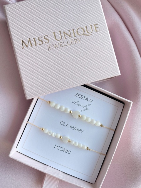 Zestaw bransoletek LOVELY dla Mamy i Córki