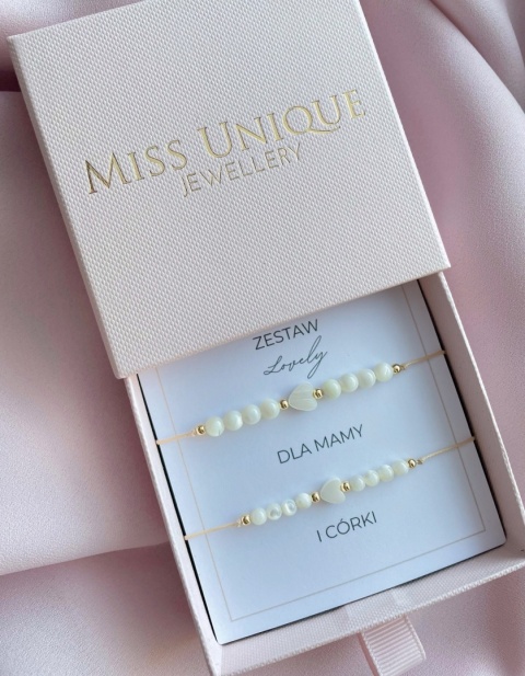 Zestaw bransoletek LOVELY dla Mamy i Córki